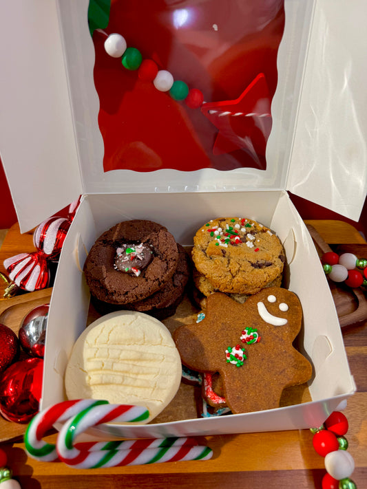 Christmas cookie box vegan