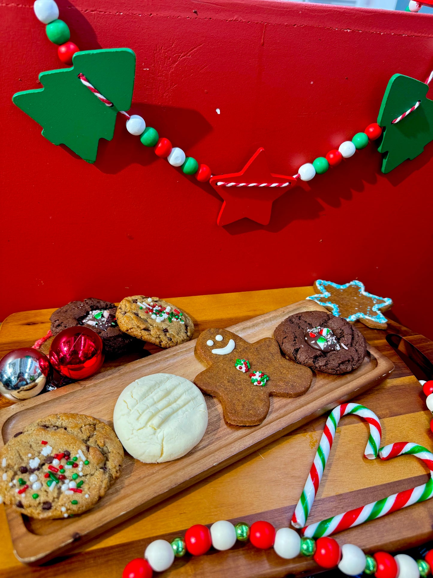 Christmas cookie box vegan