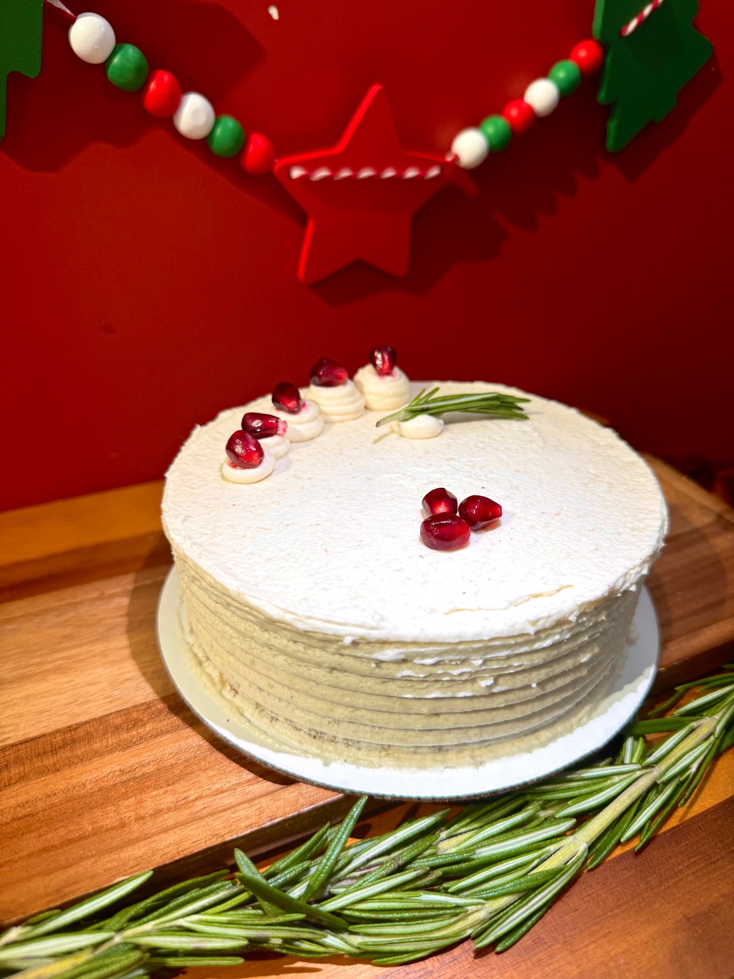 Vanilla rosemary cake