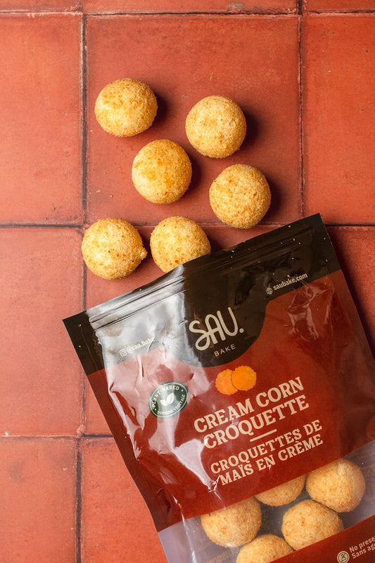 Bolinha de milho (Cream corn croquet)